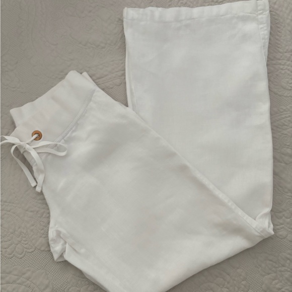 Lilly Pulitzer Linen Pants Resort White - Picture 2 of 6